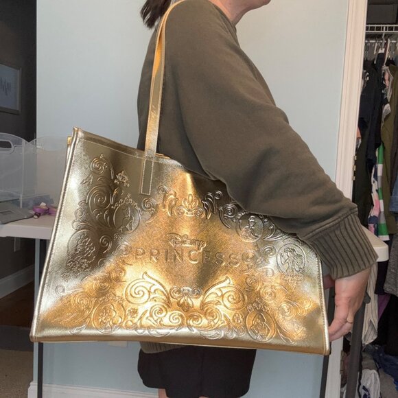 Bath & Body Works Disney Princess Gold Tote Bag Limited Edition 2025 NWOT - Picture 2 of 9